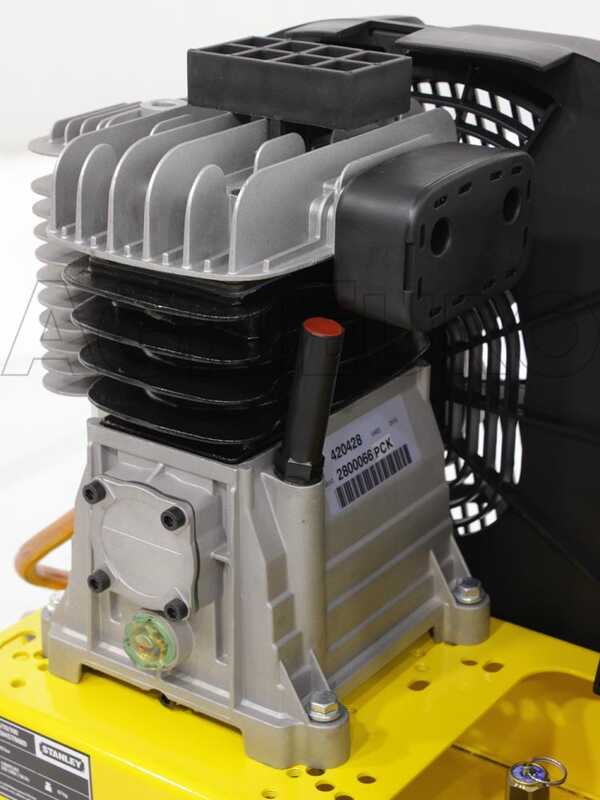Stanley B 345/10/100 - Compressore aria elettrico monofase a cinghia - Motore 3 HP - 100 lt